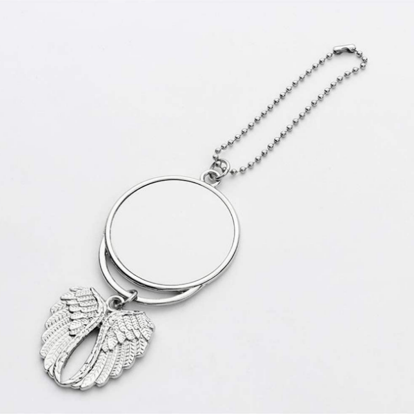 Car Accessories Sublimation Blanks Car Pendant Angel Wing