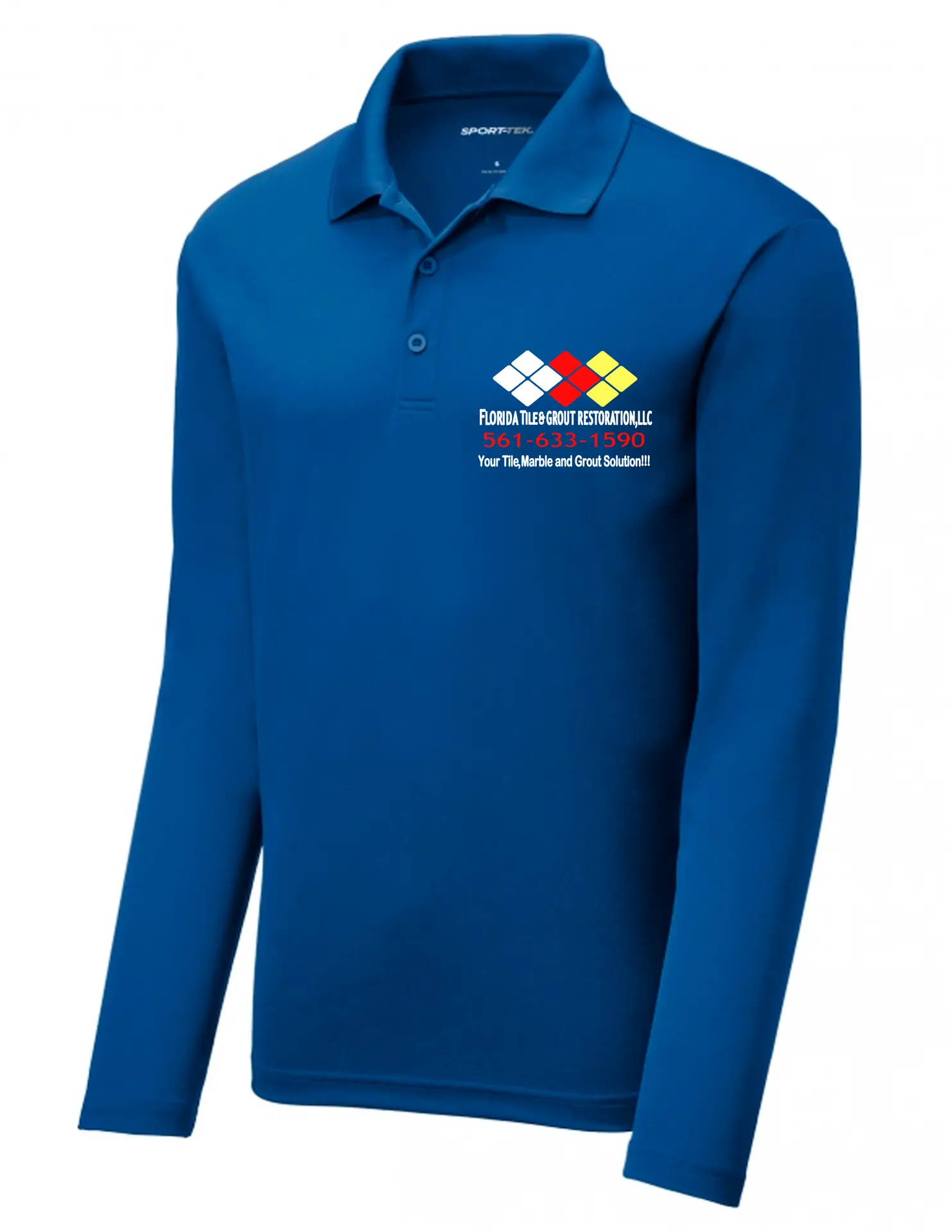 Business Custom Polo Shirt Long Sleeve