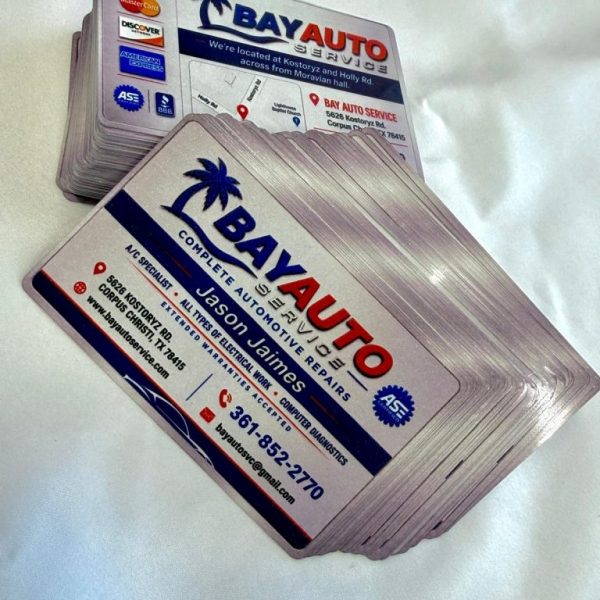 Custom Made Aluminum Business Cards